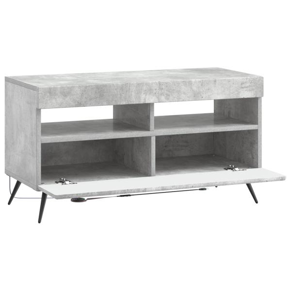 LED-TV-Schrank Betongrau Holzwerkstoff