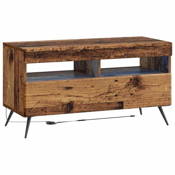 LED-TV-Schrank Altholz Holzwerkstoff