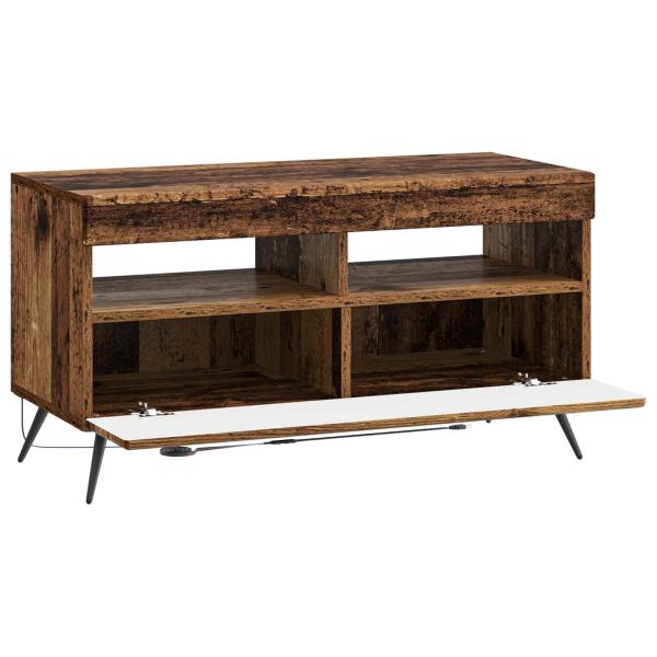 LED-TV-Schrank Altholz Holzwerkstoff