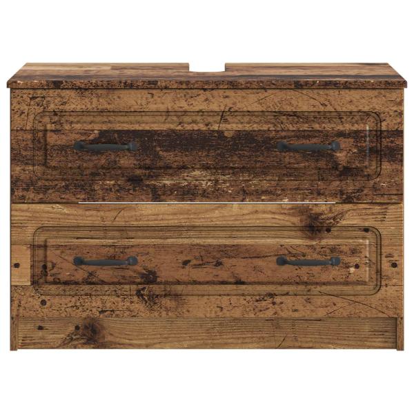 Waschbeckenschrank UTRECHT Altholz 82 x 41 x 56 cm