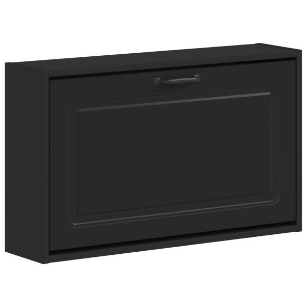 Wandmontierter Schuhschrank UTRECHT 71 x 17 x 43 cm Schwarz