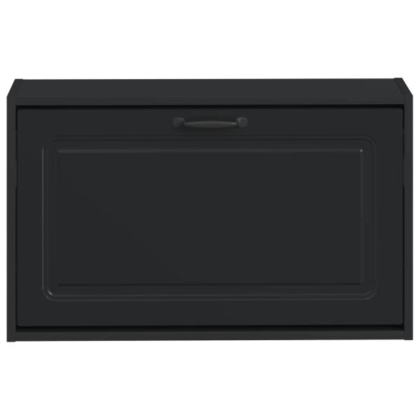Wandmontierter Schuhschrank UTRECHT 71 x 17 x 43 cm Schwarz