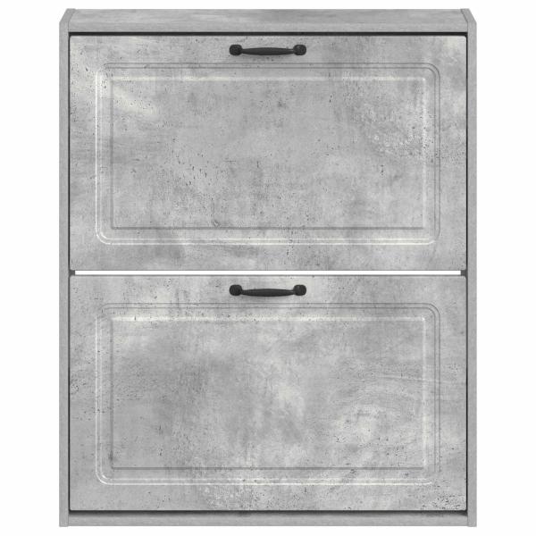 Wandmontierter Schuhschrank UTRECHT 71 x 17 x 86 cm Betongrau