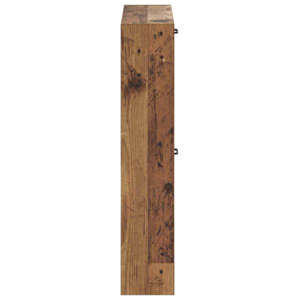 Wandmontierter Schuhschrank UTRECHT 71 x 17 x 86 cm Altholz