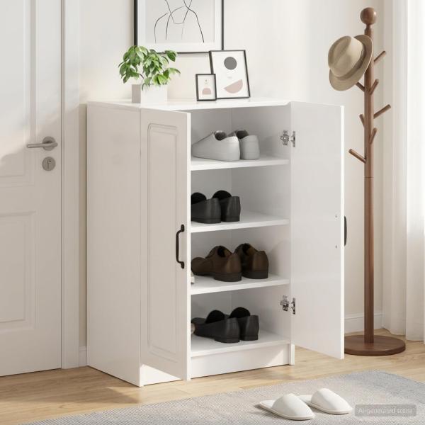ARDEBO.de - Schuhschrank UTRECHT 59,5 x 39,5 x 87 cm Holzwerkstoff