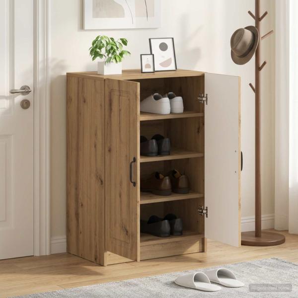 ARDEBO.de - Schuhschrank UTRECHT 59,5 x 39,5 x 87 cm Holzwerkstoff