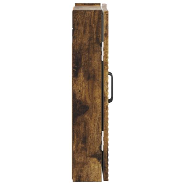 Dartboard Schrank UTRECHT Raucheiche 52,5 x 10,5 x 53,5 cm
