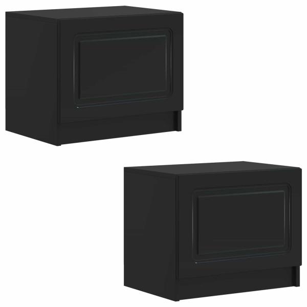 TV-Schrank Schwarz Holzwerkstoff