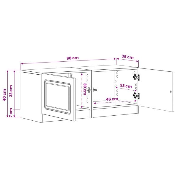TV-Schrank Sonoma-Eiche Holzwerkstoff