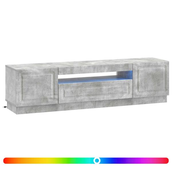 LED-TV-Schrank Betongrau Holzwerkstoff