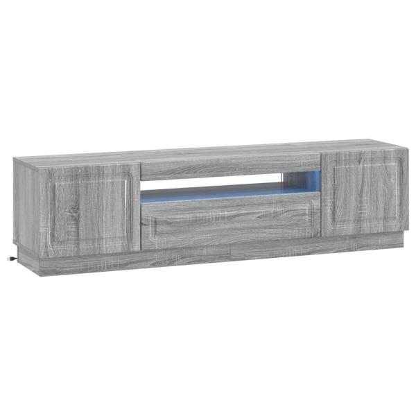 LED-TV-Schrank Sonoma-Grau Holzwerkstoff