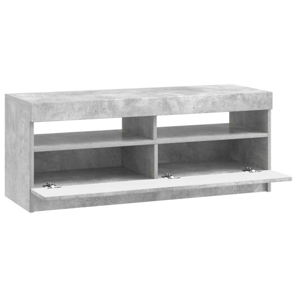LED-TV-Schrank Betongrau Holzwerkstoff