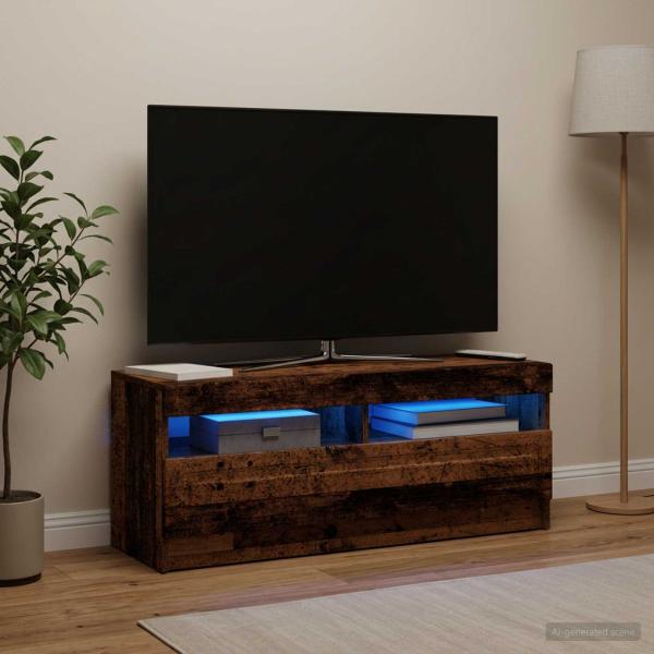 LED-TV-Schrank Altholz Holzwerkstoff