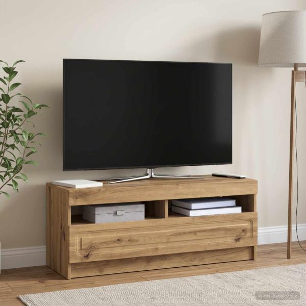 ARDEBO.de - LED-TV-Schrank Artisan-Eiche Holzwerkstoff