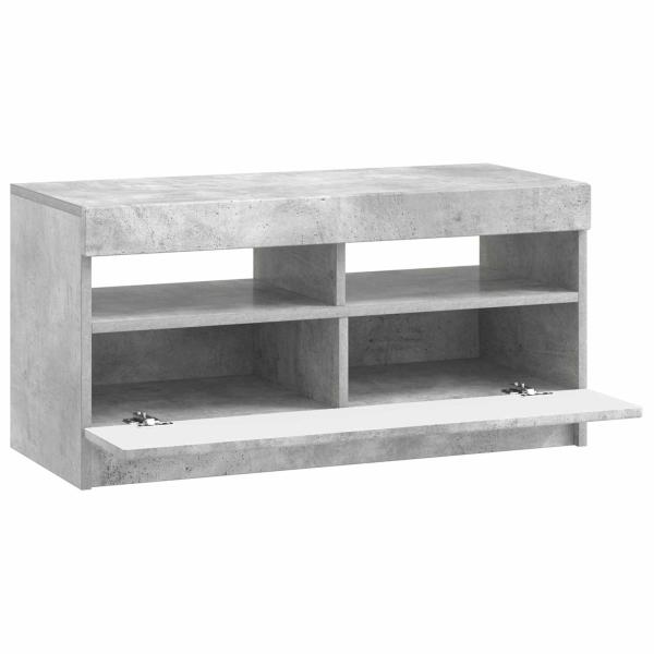LED-TV-Schrank Betongrau Holzwerkstoff