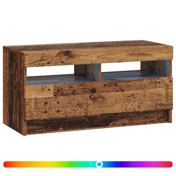 LED-TV-Schrank Altholz Holzwerkstoff