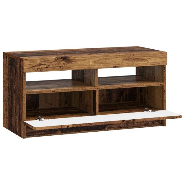 LED-TV-Schrank Altholz Holzwerkstoff