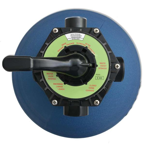 Pool Sandfilter Blau Ø 55,9 x 96,5 cm PE