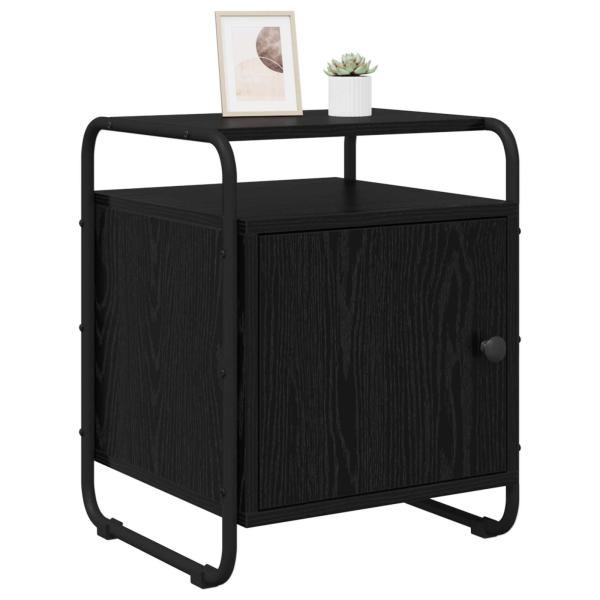 Nachttisch 2 Stk. Schwarze Eiche Holzwerkstoff