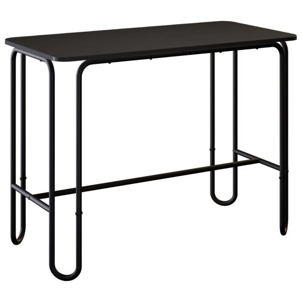 Esstisch 100 x 50 x 75 cm Holzwerkstoff Schwarz Rechtwinklig