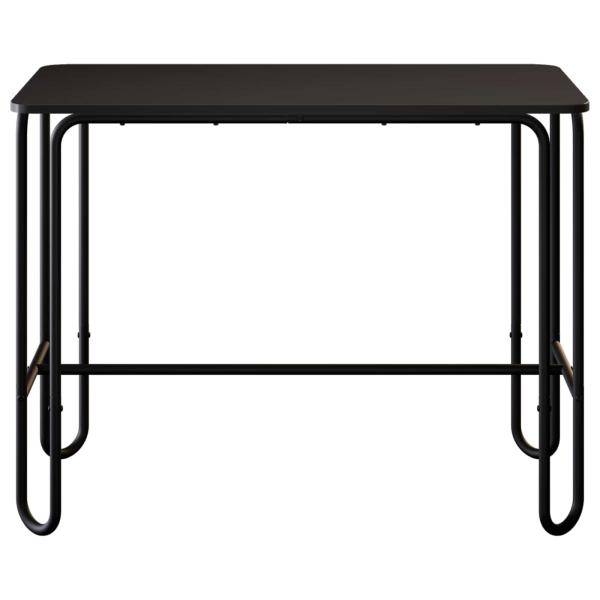 Esstisch 100 x 50 x 75 cm Holzwerkstoff Schwarz Rechtwinklig