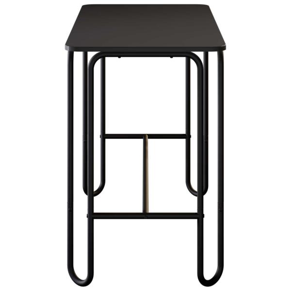 Esstisch 100 x 50 x 75 cm Holzwerkstoff Schwarz Rechtwinklig