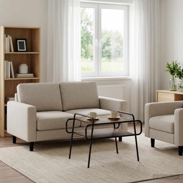 ARDEBO.de - Couchtisch Altholz 70 x 50 x 51 cm Holzwerkstoff