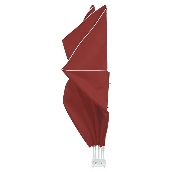 Faltbarer Terrassen-Seitenfächer Terracotta-Rot 300×150 cm