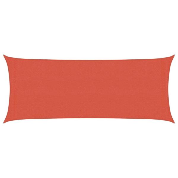 Sonnensegel 160 g/m² Terrakottarot 2x5 m HDPE