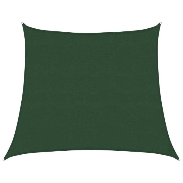 Sonnensegel 160 g/m² Dunkelgrün 4/5x4 m HDPE