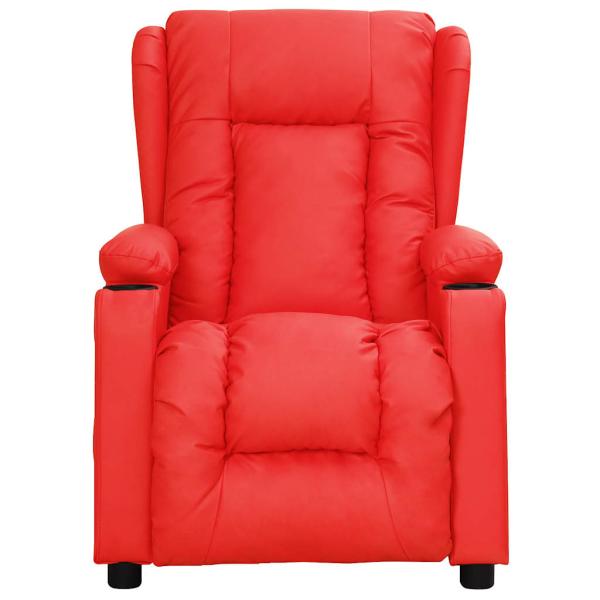 Massagesessel Rot Kunstleder