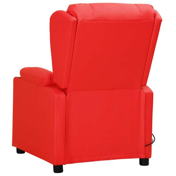Massagesessel Rot Kunstleder