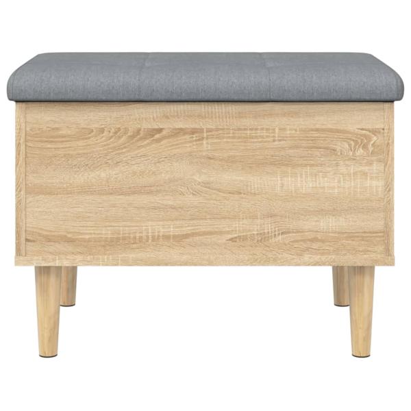 Sitzbank mit Stauraum Sonoma-Eiche 62x42x46 cm Holzwerkstoff