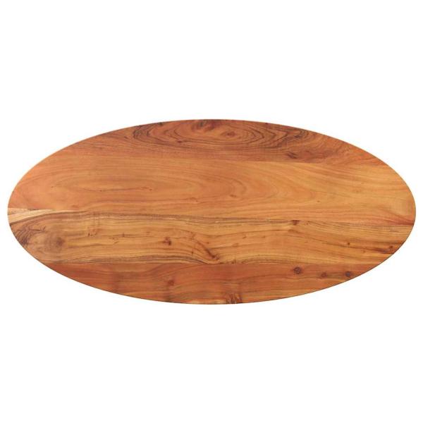 ARDEBO.de - Tischplatte 80x40x3,8 cm Oval Massivholz Akazie