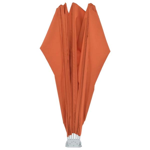 Faltbarer Terrassen-Seitenfächer Terracotta-Rot 160 cm