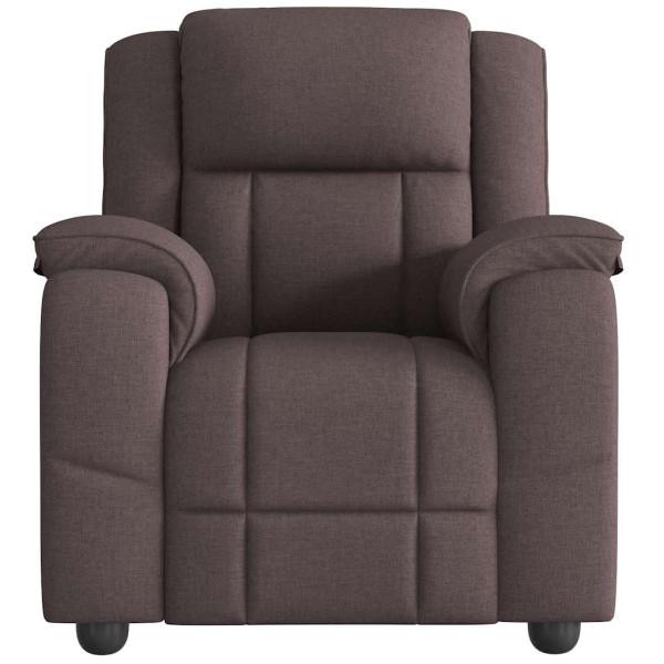 Relaxsessel Dunkelbraun Stoff