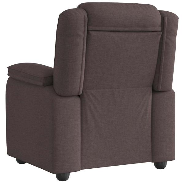 Relaxsessel Dunkelbraun Stoff