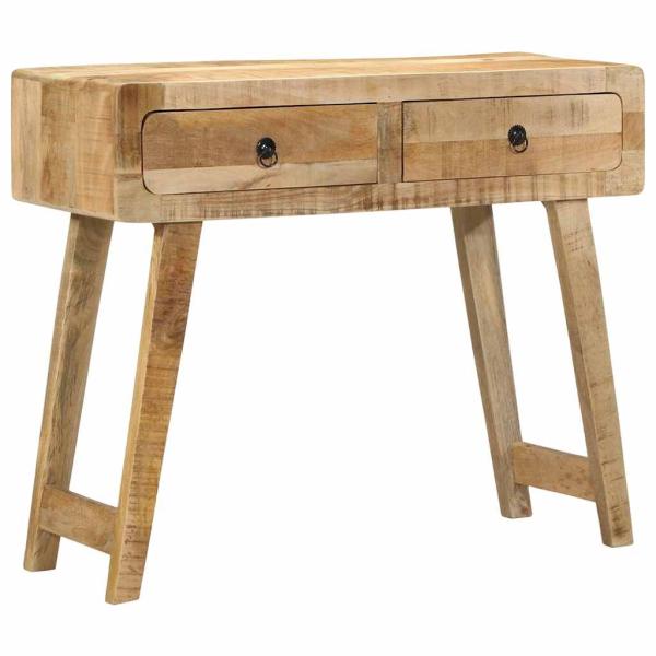 ARDEBO.de - Konsolentisch 90x32x75 cm Raues Massivholz Mango