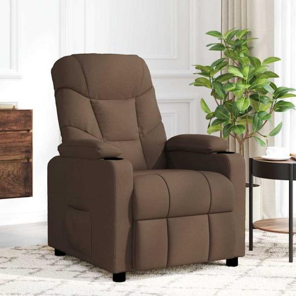 ARDEBO.de - Massagesessel Braun Stoff