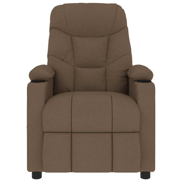 Massagesessel Braun Stoff