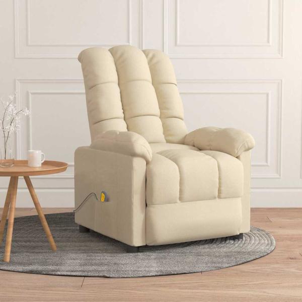 ARDEBO.de - Massagesessel Creme Stoff