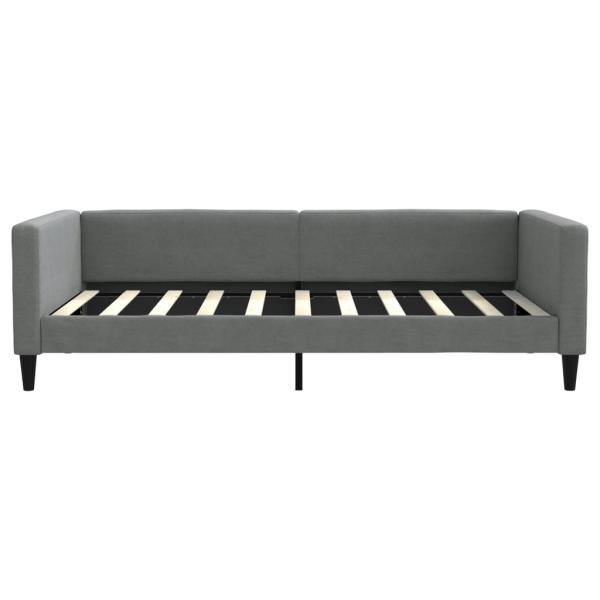 Tagesbett Dunkelgrau 100x190 cm Stoff