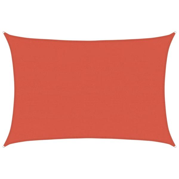 Sonnensegel 160 g/m² Terrakottarot 5x6 m HDPE