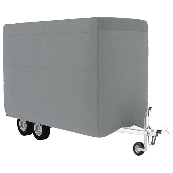 Schutzh?lle f?r Pferdeanh?nger Grau 334x148x230 cm Vliesstoff