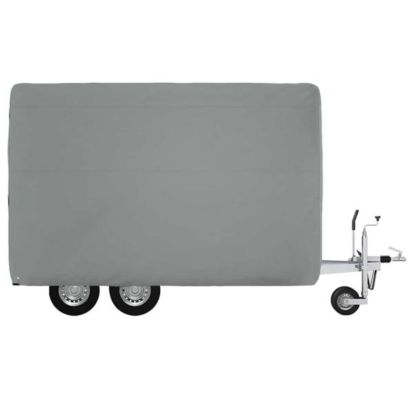 Schutzh?lle f?r Pferdeanh?nger Grau 334x148x230 cm Vliesstoff