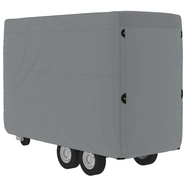Schutzh?lle f?r Pferdeanh?nger Grau 334x148x230 cm Vliesstoff