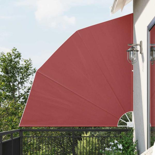 ARDEBO.de - Faltbarer Balkonfächer Terracotta-Rot 210×210 cm