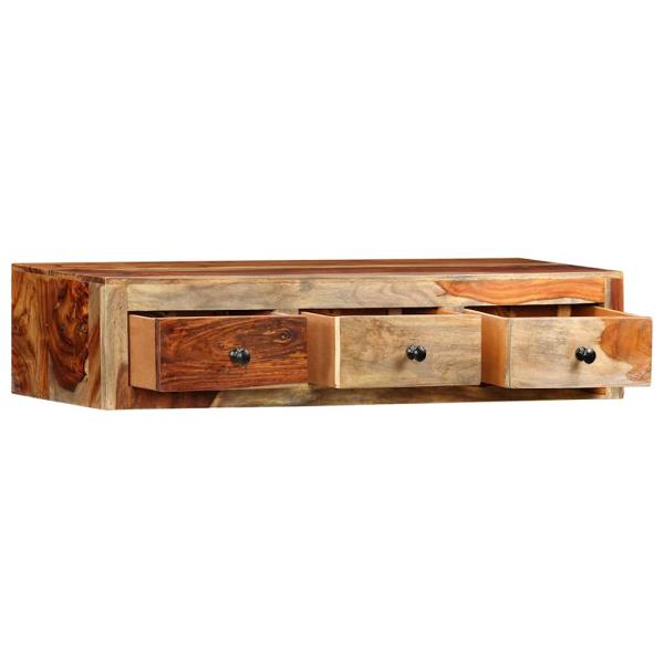 Wand-Konsolentisch 100x25x20 cm Massivholz Akazie