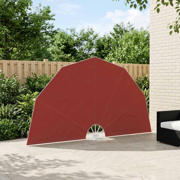 ARDEBO.de - Faltbarer Terrassen-Seitenfächer Terracotta-Rot 200 cm