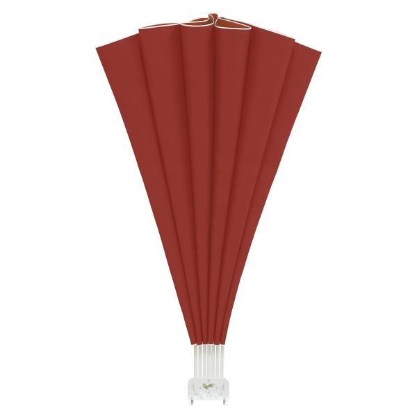 Faltbarer Terrassen-Seitenfächer Terracotta-Rot 200 cm
